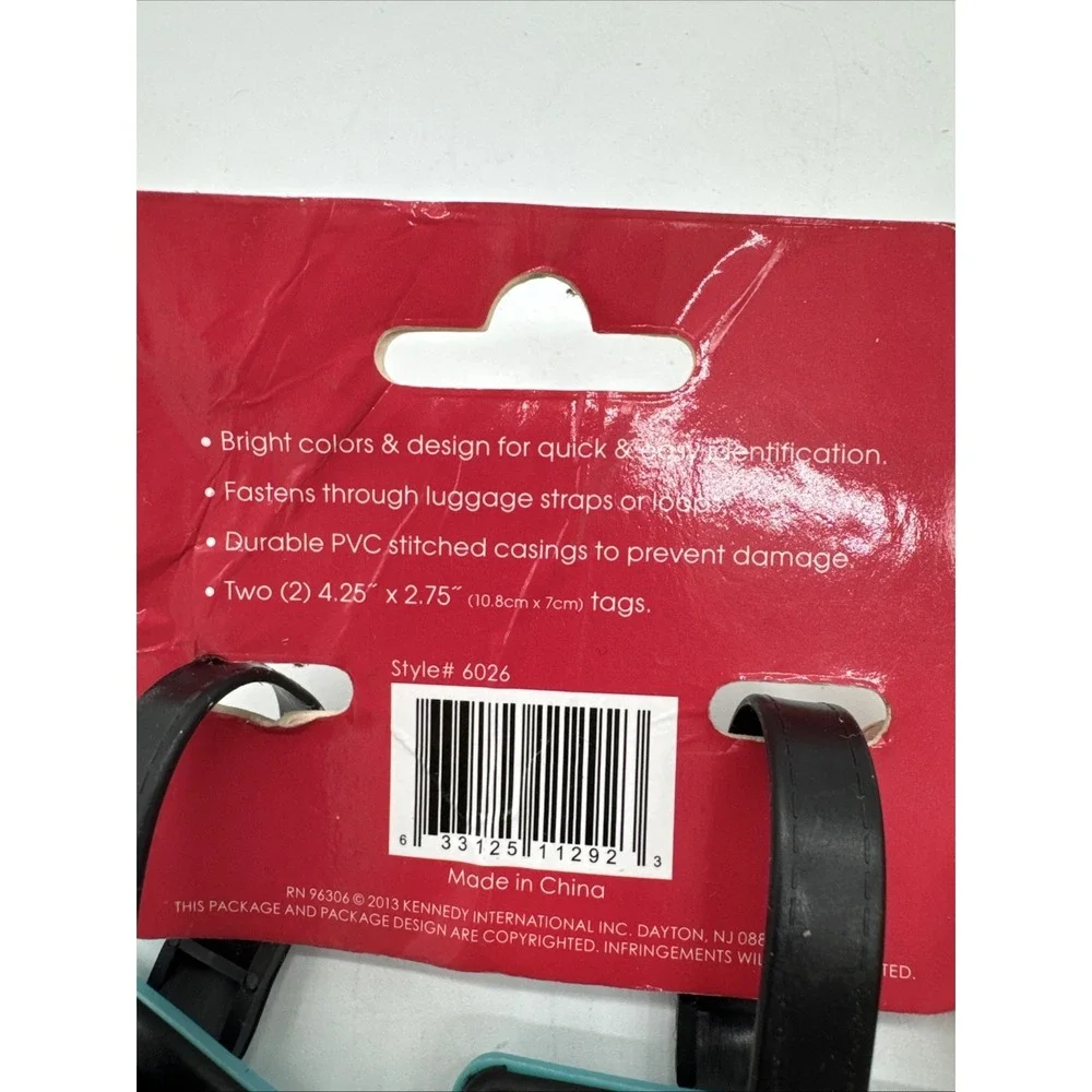 G Force Luggage Tag Travel ID Insert Label Stop Drop Not Your Bag New